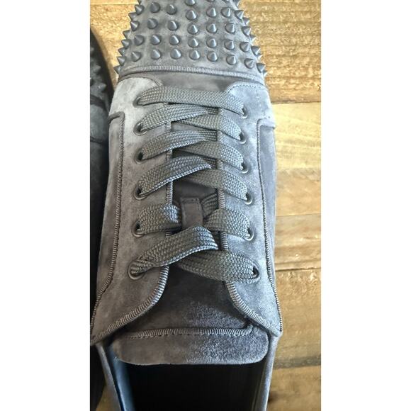 Christian Louboutin Louis Junior Spikes Orlato Gray Suede Men\'s Sneakers EU 46 main image 14